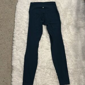 Green/blue Lululemon leggings size 6